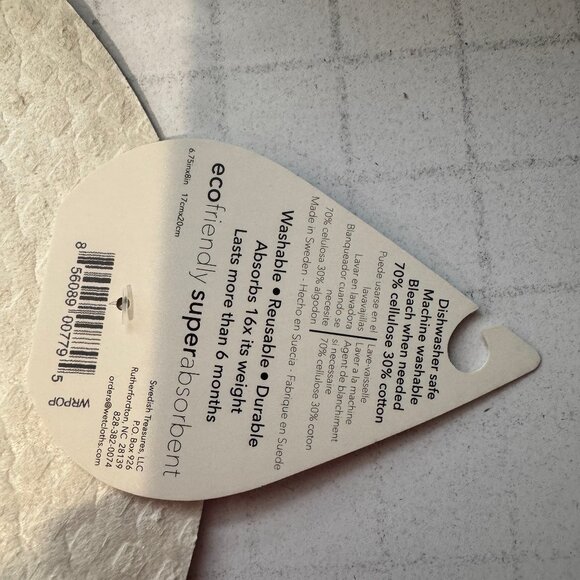 Wet-It! Swedish Treasures Round Dishcloth & Cleaning Cloth -Set of 2 - Picture 2 of 3